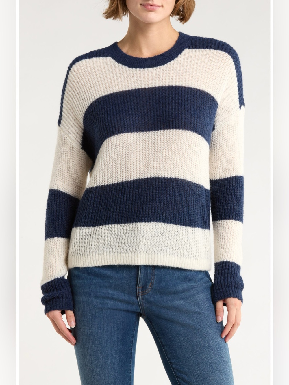 Madewell Rosario Stripe Alpaca Blend Sweater